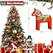 HEYINSHEN Dala Horse Christmas Ornaments 2D Dala Horse Ornaments for Christmas Tree Cute Red Swedish Dala Horses Figurines Horse Hanging for Christmas Tree Xmas Gift for Kids Girl Boy Horse Lover