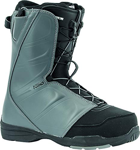 Nitro Snowboards Herren Vagabond TLS '20 All Mountain Freestyle Schnellschnürsystem günstig Boot Snowboardboot Botas de Snowboard, Hombre, Charcoal, 28