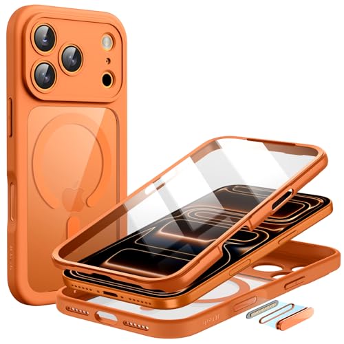 Image of JETech Case for iPhone 17 Pro Max, 360 Protection, Orange