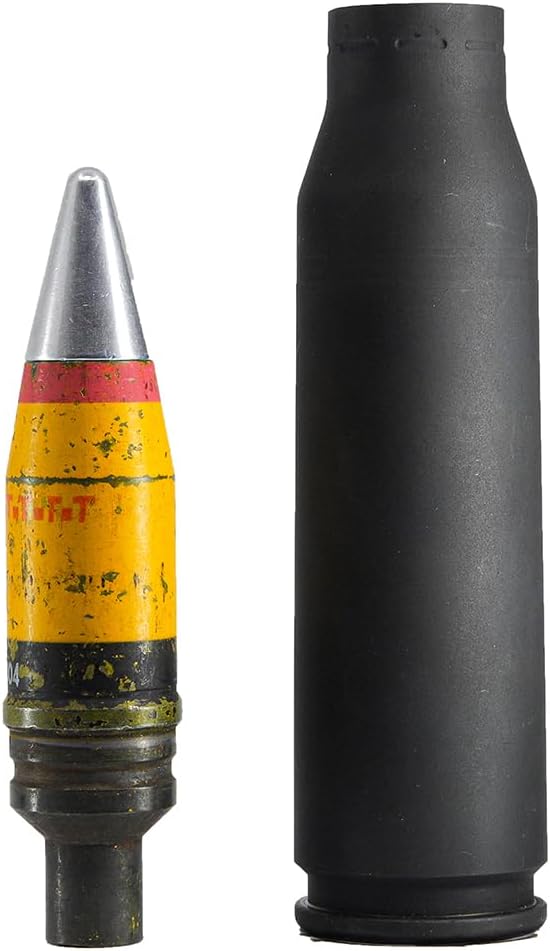 General Dynamics 25mm Bushmaster Dummy Round OEM HEI Fired by the M242 INERT Display