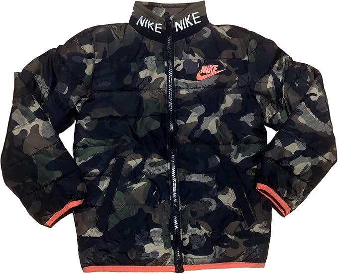 Image of Nike Boys Full Zip Puffer Jacket Coat Youth Kids Sizes