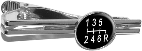 6Speed Shift Knob Manual transmisión Ronda Tie Bar Clip Cierre TackPlata