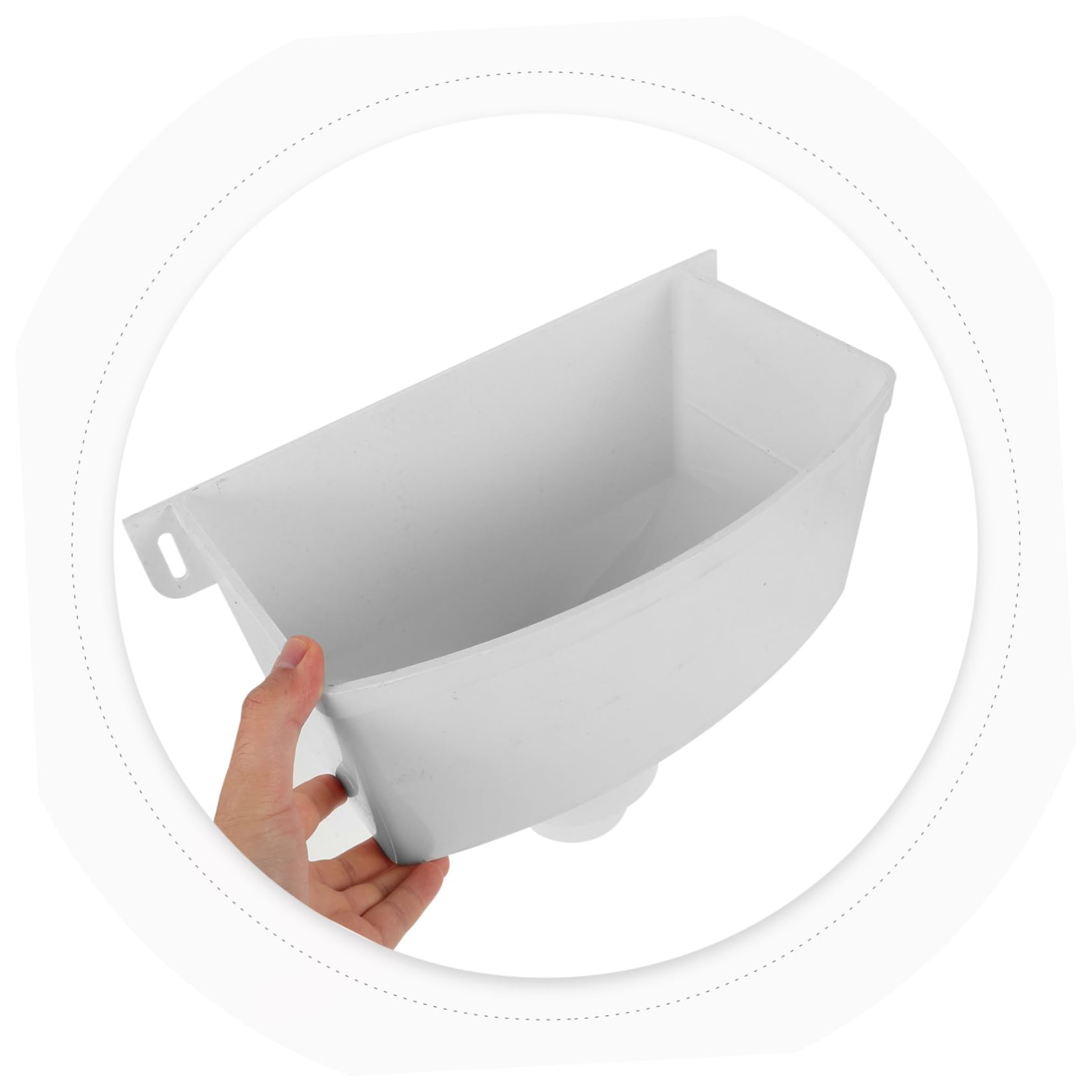 POPETPOP Conector de Drenaje de Bajante Pvc 110x75 Mm, Resistente y Duradero, Desviador y Adaptador para Canalones, Sistema de Captación de Agua de Lluvia, Instalación Fácil, Accesorio