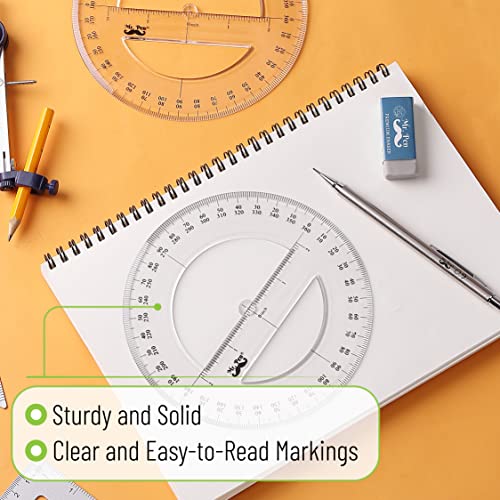 Mr. Pen Protractor, Pack of 2, Protactor 360 Degree, Protractor Set