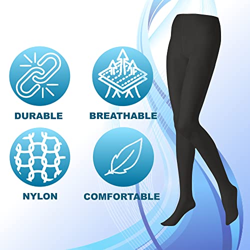 Butterfly EMEM Apparel Women's Plus Size Queen Opaque Footed Tights3