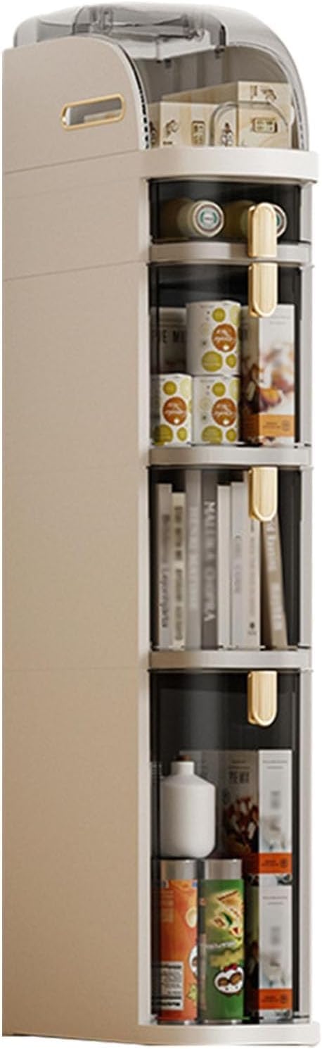 Storage Cabinet 2/3/4 Tier Narrow Dresser Tower Stand, With Drawers, Mobile Utility Cart For Bathroom, Kitchen,(Four floors)