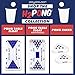 Play Platoon H2PONG Inflatable Party Pong Raft with Cooler, Includes 5 Ping Pong Balls - Floating Pool Party Game Float Set with Built in Cooler