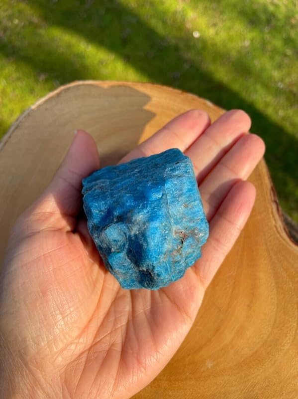 Zenkeeper 1Lb Apatite Crystal Stone Natural Raw Stones & Fountain Rocks for Tumbling, Cabbing, Polishing, Wire Wrapping, Wicca & Reiki Crystal Healing - Image 7