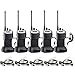 Retevis RT7 Two Way Radios with Earpieces UHF 400-470MHz 16 CH FM Walkie Talkies with 2 Pin Covert Acoustic Tube Earpiece(5 Pack)