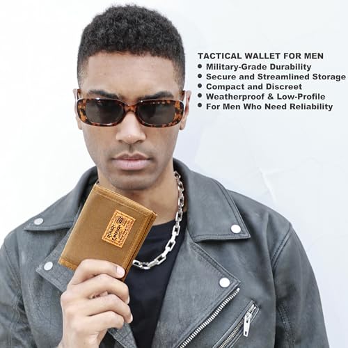 ROUGH ENOUGH Tactical Wallet for Men – 500D Cordura with YKK Zipper and Multi-Slot Design – Secure EDC Organizer for Cards, Cash, Travel Essentials2