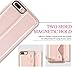 ZVEdeng Wallet Case Compatible with 8 Plus - Rose Gold