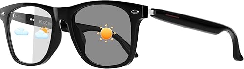 Gafas inteligentes para hombres y mujeres, encendido/apagado automático y tacto inteligente, altavoces de sonido de oído abierto y micrófono, gafas