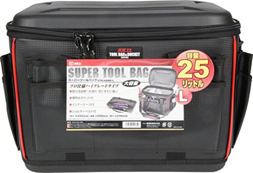 SK11(エスケー11) スーパーツールバッグ 25L 大容量 ポケット・インナーケース・ショルダーベルト付 STB-HARD L 25