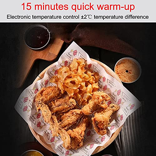 Kommerzielle Gasfritteuse für den Außenbereich, Multifunktions-Desktop-Fritteuse Flüssiggas-Fritteuse mit Ölablassventil und Korb, zum Kochen von Pommes Frites Zwiebelringe Brathähnchen – Bild 4