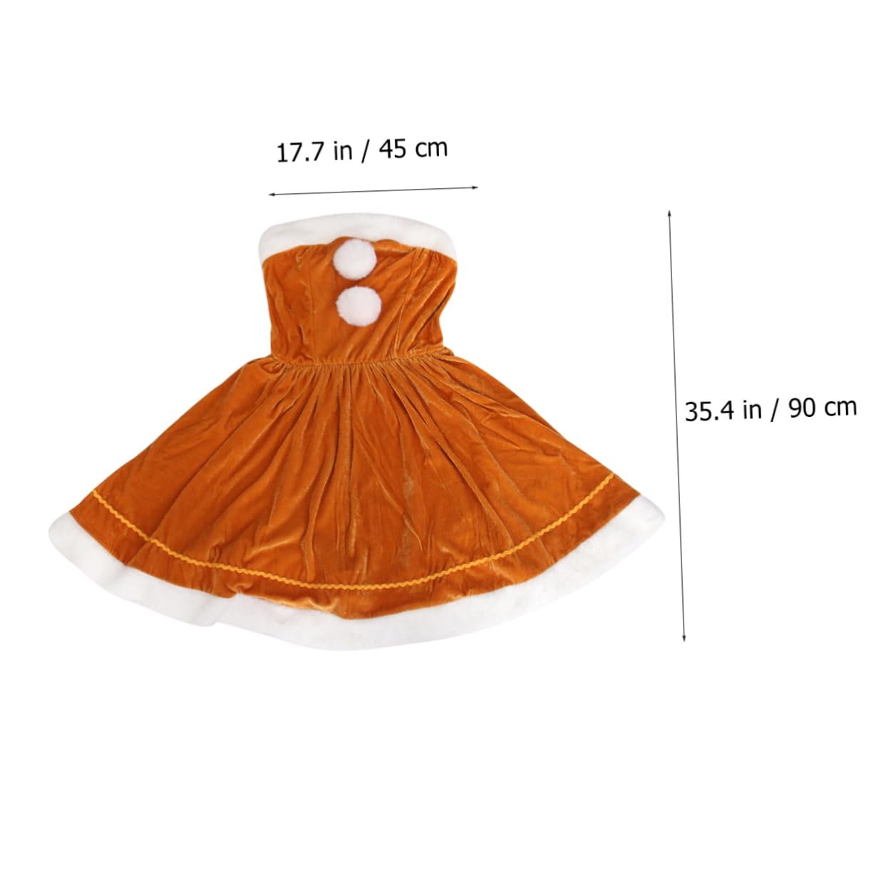 Disfraz de Navidad para Niñas con Vestido de Adorable Traje de Cosplay para Fiesta Navideña Ropa de Espectáculo de Navidad Vestido de Princesa de
