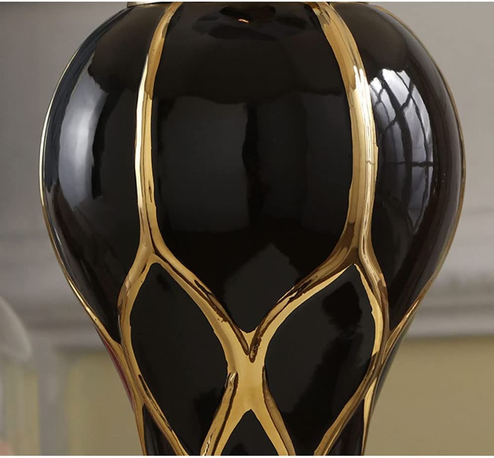 Lampa Stołowa Do Salonu Ceramiczna Lampa Stołowa Biurko Lampy Stołowe Postmodernistyczne Mosiężne Cokoły Sypialnia Salon Lampy Stołowe Lampka Nocna(A,Dimmer switch)