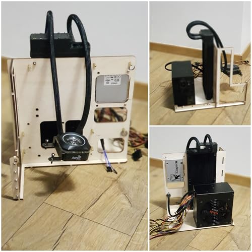 Test bench W-CASE 3 mATX boîtier en bois avec refroidissement open air