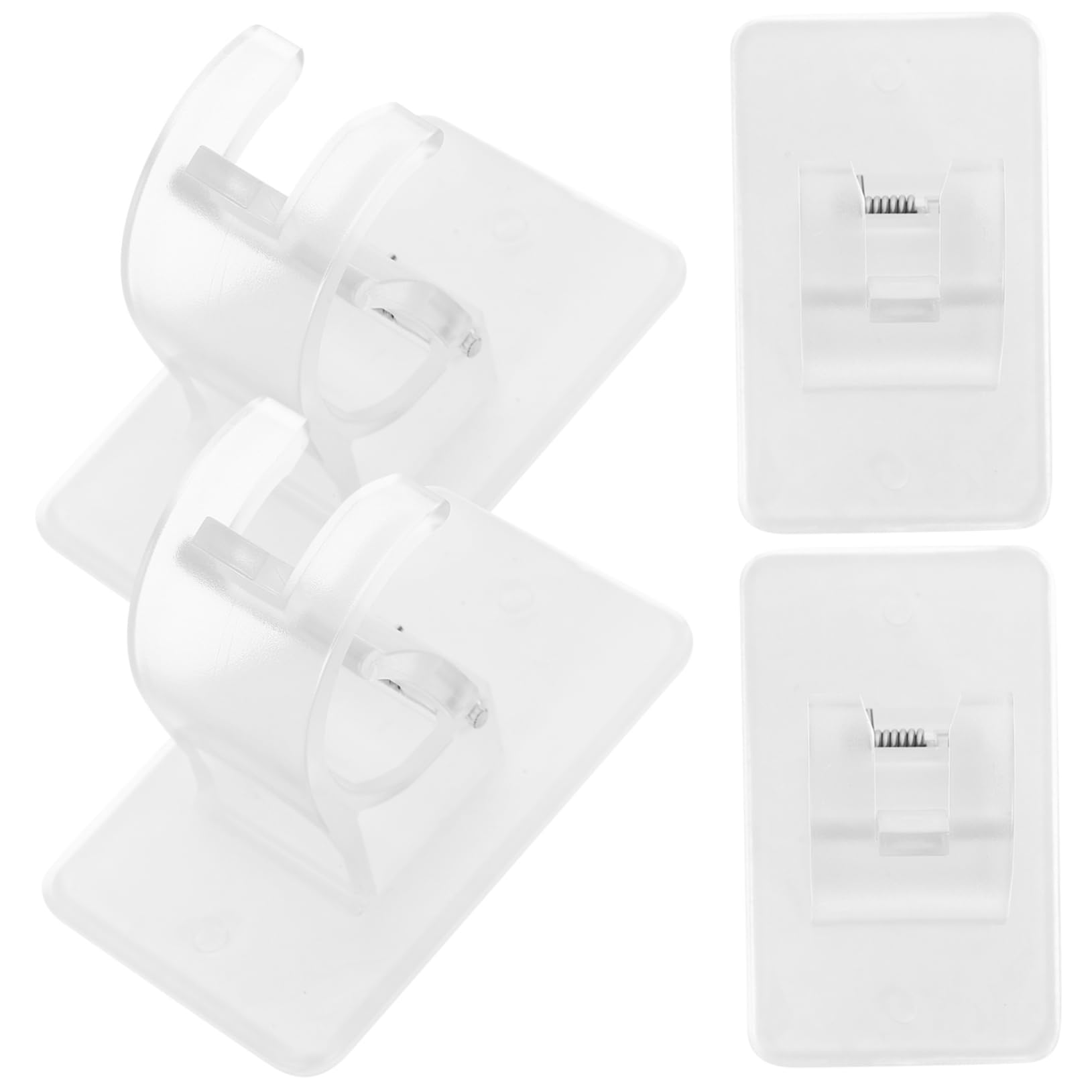 Alipis 16pièces Supports Auto-adhésifs pour Rideaux Lot de Installation sans Perçage pour Cuisine Salon Et Bureau Stabilité Et Longue Durée