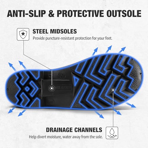 Ningo Men'S Steel Toe Rain Boots thumb #4