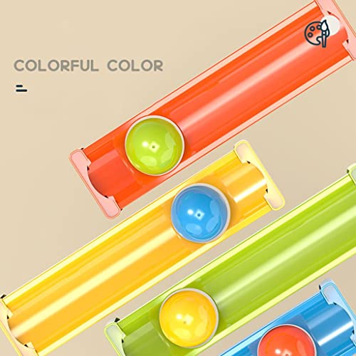 Pista de carreras de bolas de 5 niveles con martillo para niños 4