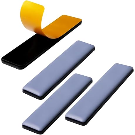 Self-Adhesive Rectangular Furniture Sliders for Effortless Gliding on Carpets and Hardwood