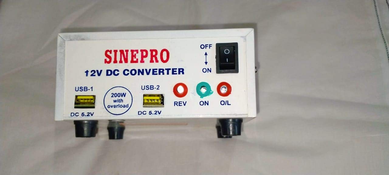 Rashri; One for All 12v 200 watt DC to AC Converter with USB Port and Socket - Image 3 thumbnail