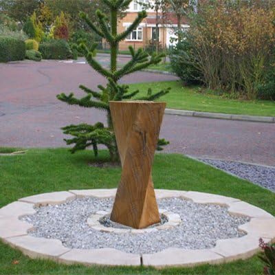 Aqua Moda Rainbow Sandstone Twisted Column Water Feature