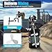 Pneumatic Mixer for 50 Gallon Drums | Stainless Steel Detachable Industrial Mixer | Stepless Speed 50-2000 RPM | Built-in Silencer for Paint, Adhesives, Chemicals, Epoxy Resin