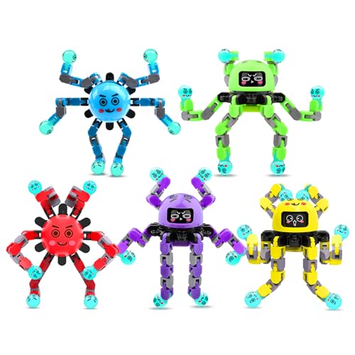 Image of ASIOWELY 5 PCS Fidget Spinner Toys for Kids & Adults,Party Favors Supplies Goodie Bags Stuffers,Classroom Fidget Small Prizes for Students,Bulk Travel Sensory Toy for 3-5-8-12,Boys Girl Birthday Gifts