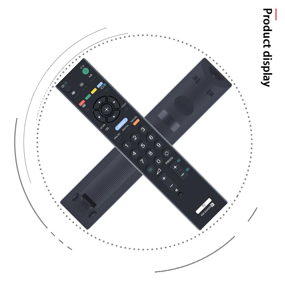 TCNOUMT RM-ED016 Telecomando di ricambio per Sony Bravia TV KDL-32V5500 KDL-32E5520 KDL-32V5610 KDL-32V5800 KDL-40V4220 KDL-40V4230 KDL-46V4000 KDL-46V4210 KDL-52V40000 KDL-52 V. 4210