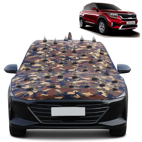Image of Dog Protection Nail Cover for Kia Seltos, 100% Waterproof Long Lasting Anti-Climb Design to Stop Street Dogs & Monkeys from Sitting &Climbing on Bonnet, Roof, or Dicky