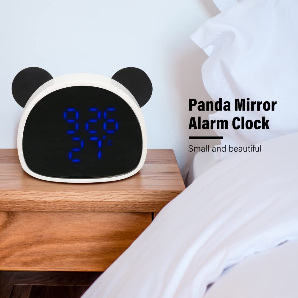 Sveglia Elettronica Digitale a LED Controllo Audio Display a LED Digitale Orologio da Tavolo con Calendario da Tavolo (Colore : D) (D)