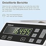 Safescan 1250 geldzählmaschine – automatischer münzzähler und sortierer für Euro Münzen - 6