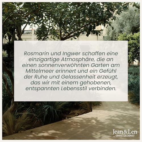 Jean & Len Home Perfume Rosemary & Ginger, Raumduft mit würzig-frischer Duftnote, erfrischt mit nur einem Sprühstoß, Raumspray im minimalistischen Design, 500 ml 3