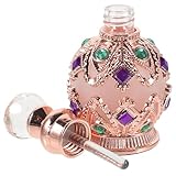 Mobestech Nachfüllbare Glas parfümflasche Tragbarer Duftzerstäuber Korrosionsbeständig Stoßfest Elegantes Design für Ätherische Öle Parfüm und Aromastoffe Sicher Verschließbar für Reisen