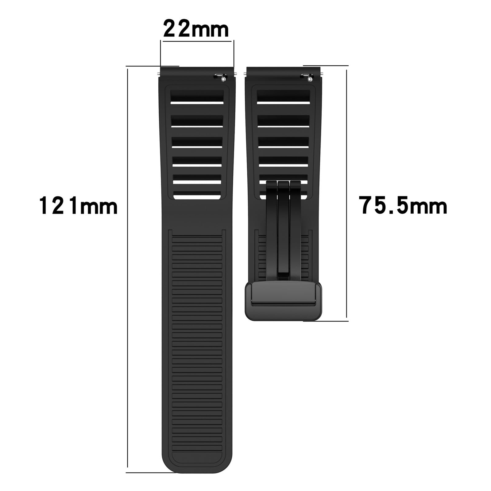 Paski 22 mm do Huawei GT3 SE/Watch 4Pro silikonowy pasek z klamrą magnetyczną do Huawei Watch GT2 3 4 GT3 Pro 46 mm bransoletka opaski na nadgarstek