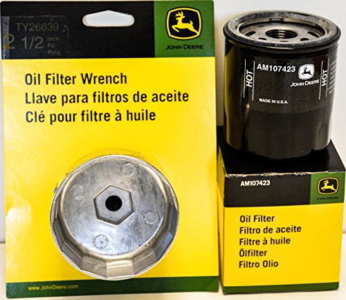 John Deere 2-1/2 Oil Filter Wrench with AM107423 Oil Filter - Set