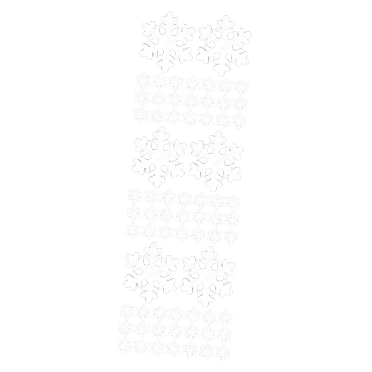 Ciieeo 300 STK transparente Schneeflocke weihnachtsschmuck räumung Weihnachtsbaumschmuck winterdeko Weihnachts Party Weihnachtsbaum hängende Dekoration Baum hängende Ornamente Acryl