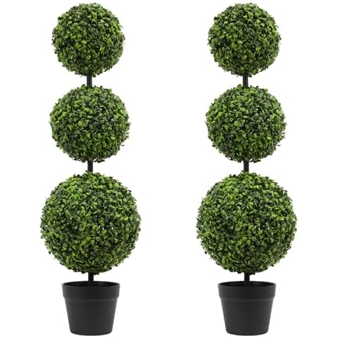 LUWENER 3FT Artificial Boxwood Topiary Cover
