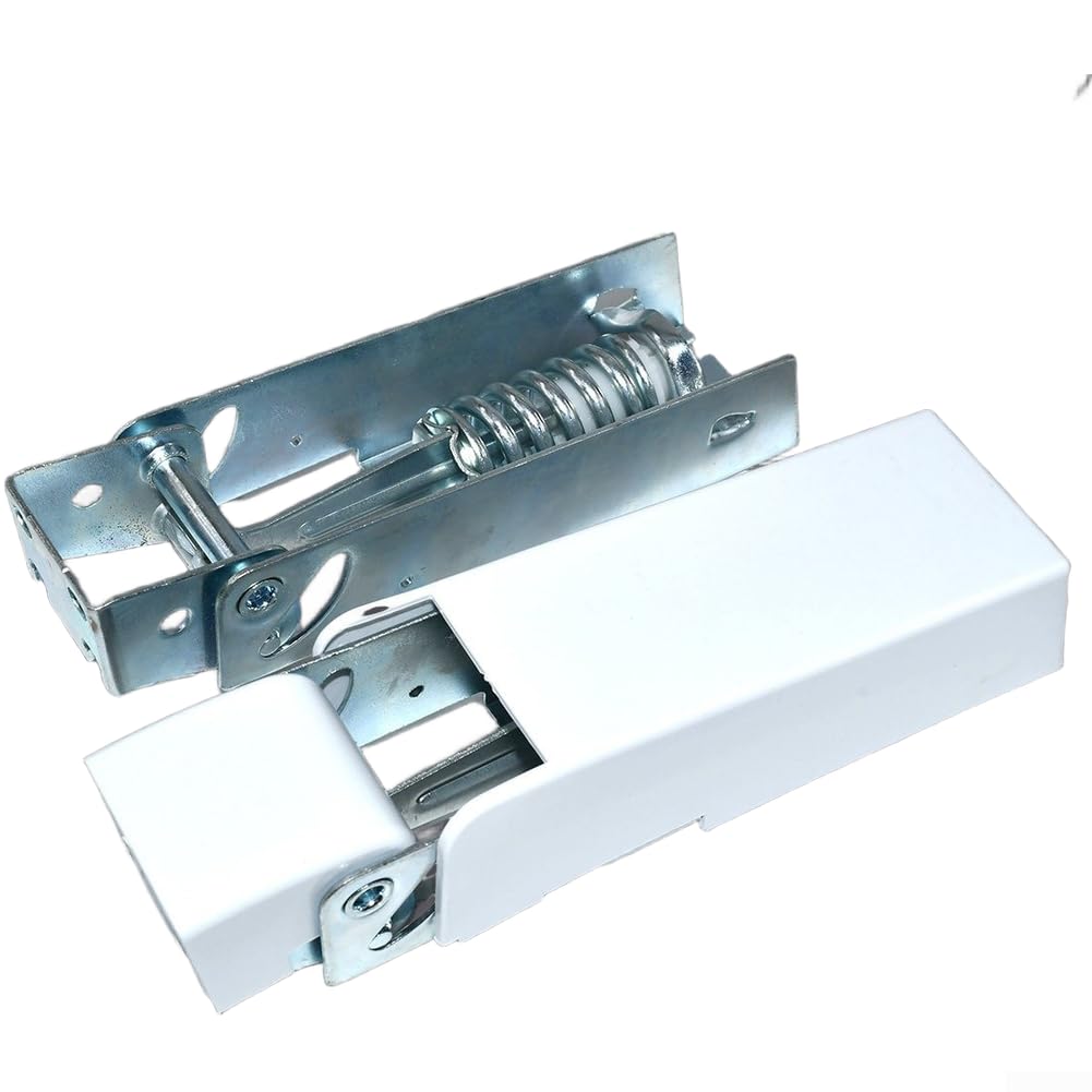 Bisagra Especial para Frigorífico 3 Agujeros con Muelle - Kit Reparación Puerta Congelador para acero Niquelado 14,2cm(D)