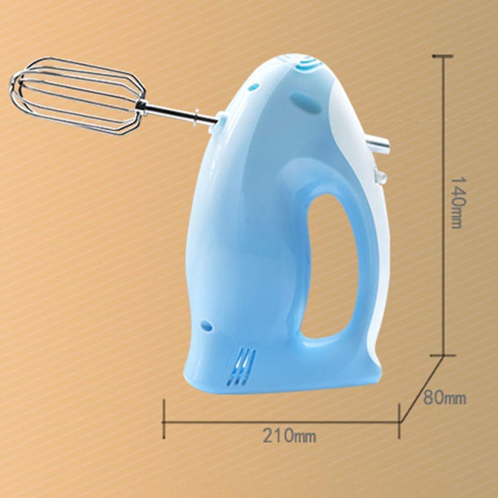 Frullatore Elettrico, Versione Durevole elettrica 2019, Potente Mixer Portatile a 5 velocità con Pulsante Turbo e di espulsione Facile, Corpo in Acciaio Inossidabile, fruste inclus
