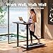 HUANUO Electric Standing Desk, 55 x 24 Inch Height Adjustable Computer Desk with Storage Bag, 4 Height Memory Settings, Sit Stand Up Desk for Home Office, Rustic Brown