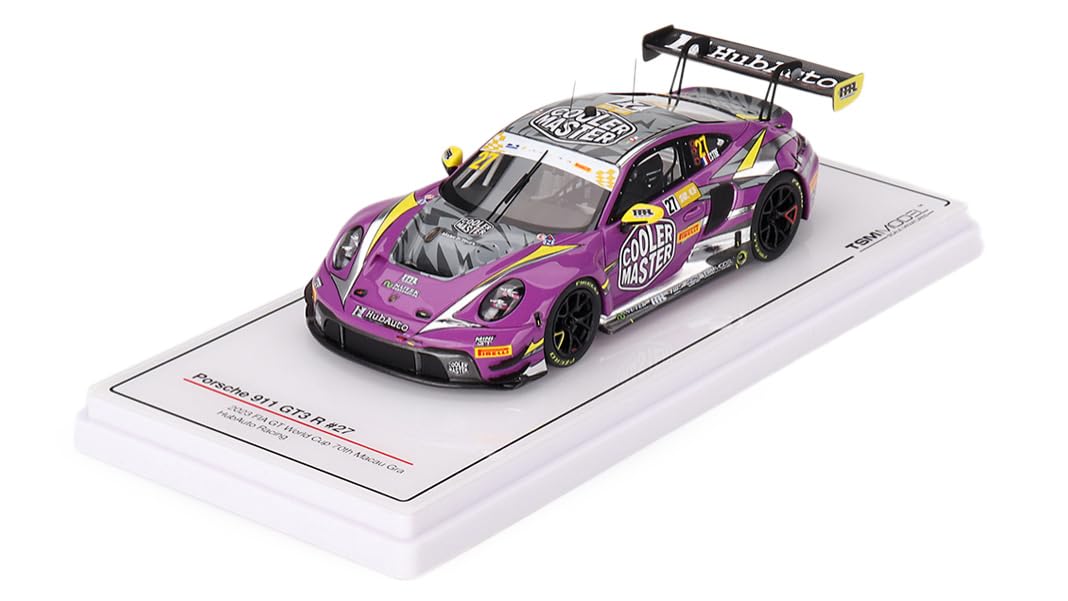 TSM430780 Porsche 911 GT3 R #27 Hubauto Racing FIA GT World Cup 70th Macau Grand Prix 2023 - 1/43 Scale - Collectible Model