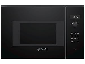 Bosch Serie 6 BFL524MB0 Integrado - Microondas (Integrado, Microondas con grill, 20 L, 800 W, Giratorio, Tocar, Negro)