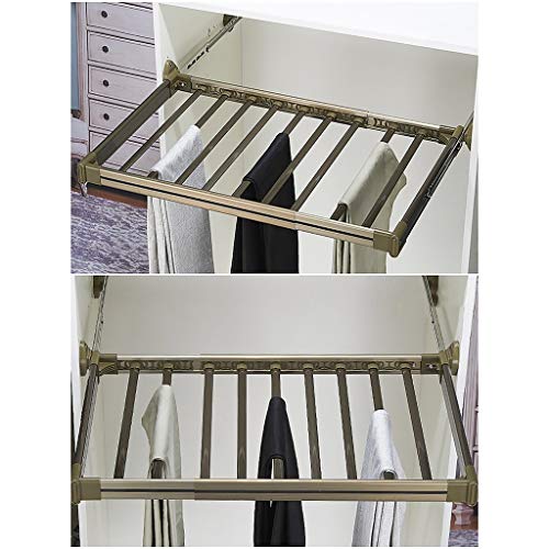 Portant à pantalons coulissant extensible pour solution de rangement dressing 47cm - 4