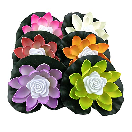 Preisvergleich Produktbild 18 / 28Cm Künstliche Schwimmende Lotus Solarnachtlicht Energiesparlampe Lotusteich Gartenteich Brunnen Dekoration Führte,28cm