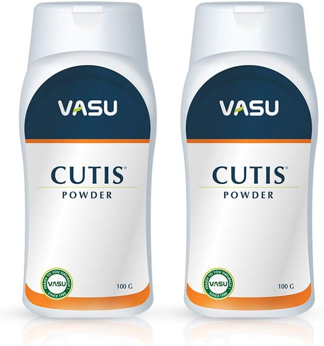 Buy Vasu Healthcare Cutis Dusting Powder, 100gm (Pack of 2) Online at