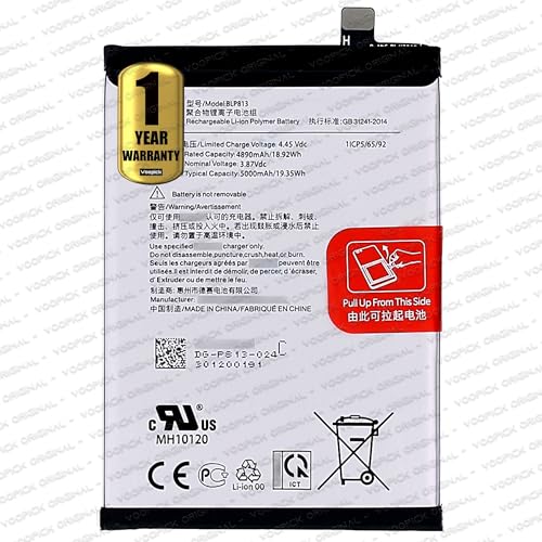 Image of Original BLP813 Battery Compatible for OnePlus Nord N200 5G (DE2118, DE2117) - with 1 Year Warranty* [Capacity: 5000mAh]