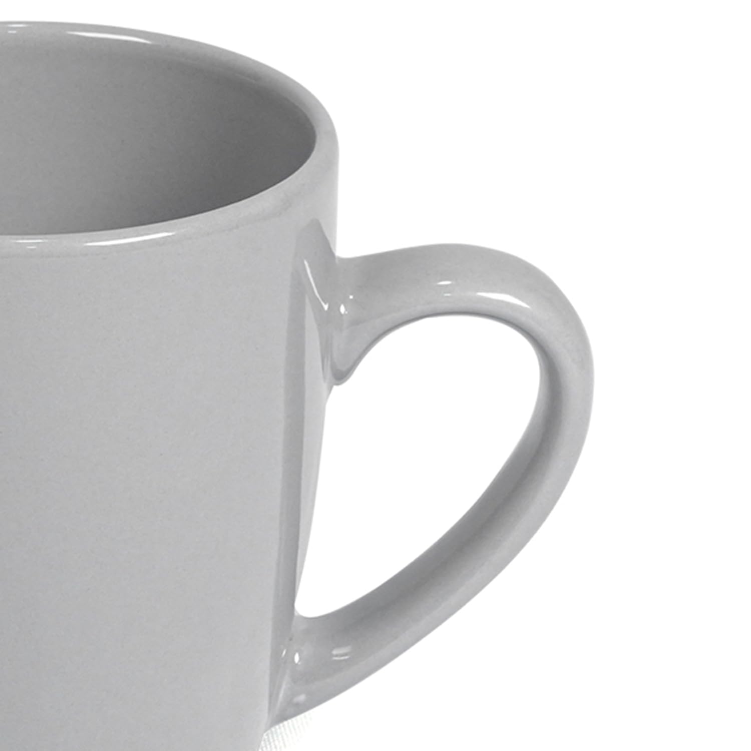 Decopor Ceramic Stoneware Mug, Grey 360 ml Capacity, 03-377