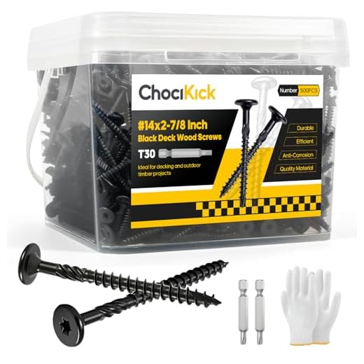 Heavy-Duty Lag Screws Kit with T30 Bit